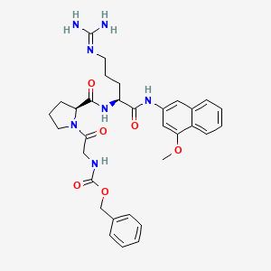 Chemical structure of Z-Gly-Pro-Arg-4MβNA