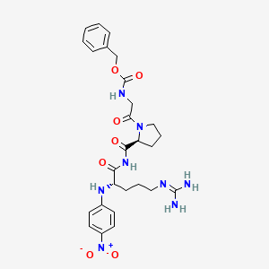 Chemical structure of Z-Gly-Pro-Arg-pNA
