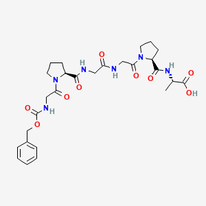 Chemical structure of Z-Gly-Pro-Gly-Gly-Pro-Ala-OH