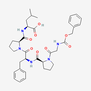 Chemical structure of Z-Gly-Pro-Phe-Pro-Leu-OH