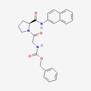 Chemical structure of Z-Gly-Pro-βNA