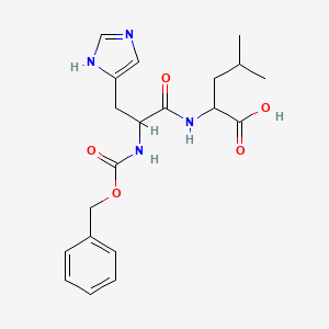 Chemical structure of Z-His-Leu-OH