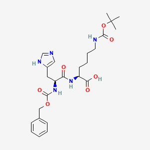 Chemical structure of Z-His-Lys(Boc)-OH