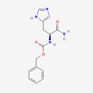 Chemical structure of Z-His-NH₂