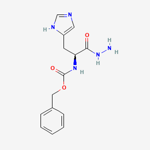 Chemical structure of Z-His-NHNH₂