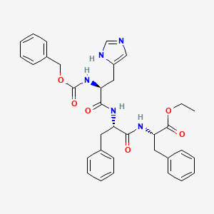 Chemical structure of Z-His-Phe-Phe-OEt