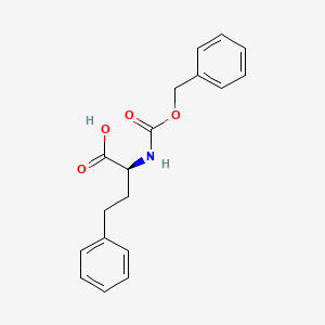Chemical structure of Z-Homophe-OH