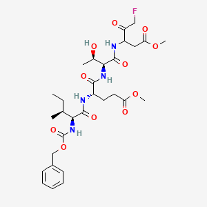 Chemical structure of Z-Ile-Glu(OMe)-Thr-DL-Asp(OMe)-fluoromethylketone