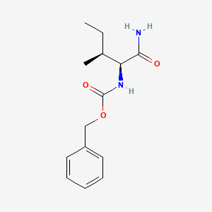 Chemical structure of Z-Ile-NH₂