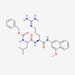 Chemical structure of Z-Leu-Arg-4MβNA