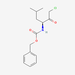 Chemical structure of Z-Leu-chloromethylketone