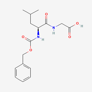 Chemical structure of Z-Leu-Gly-OH
