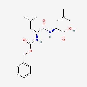 Chemical structure of Z-Leu-Leu-OH