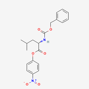 Chemical structure of Z-Leu-ONp