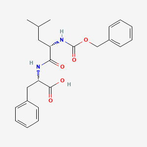 Chemical structure of Z-Leu-Phe-OH