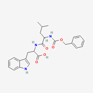 Chemical structure of Z-Leu-Trp-OH