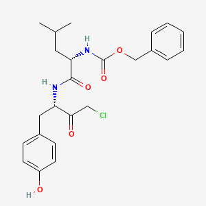 Chemical structure of Z-Leu-Tyr-chloromethylketone