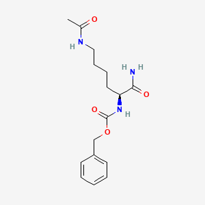 Chemical structure of Z-Lys(Ac)-NH₂