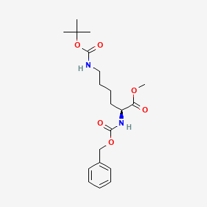 Chemical structure of Z-Lys(Boc)-OMe