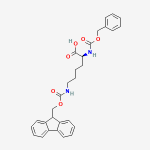Chemical structure of Z-Lys(Fmoc)-OH