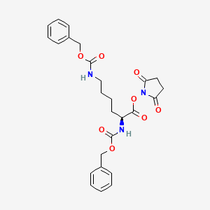 Chemical structure of Z-Lys(Z)-OSu