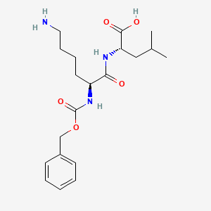 Chemical structure of Z-Lys-Leu-OH