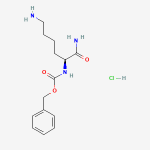 Chemical structure of Z-Lys-NH2 hcl