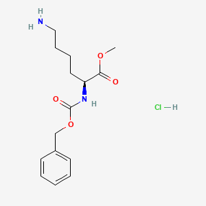 Chemical structure of Z-Lys-OMe · HCl