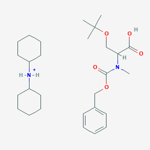 Chemical structure of Z-N-Me-D-Ser(tBu)-OH · DCHA