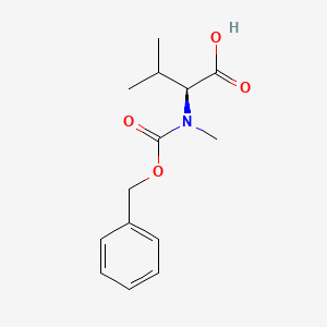 Chemical structure of Z-N-Me-Val-OH