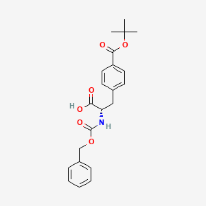 Chemical structure of Z-p-carboxy-Phe(OtBu)-OH