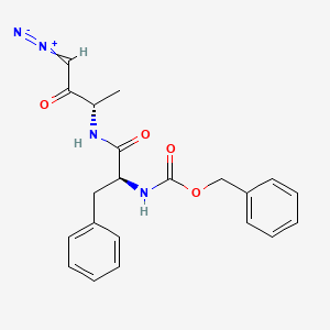 Chemical structure of Z-Phe-Ala-diazomethylketone