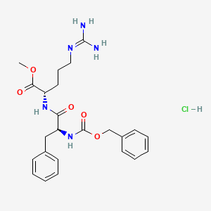 Chemical structure of Z-Phe-arg-ome hcl