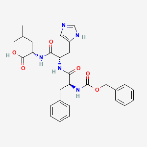Chemical structure of Z-Phe-His-Leu-OH