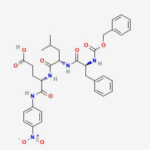Chemical structure of Z-Phe-Leu-Glu-pNA