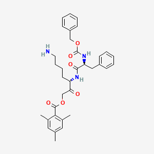 Chemical structure of Z-Phe-Lys-2,4,6-trimethylbenzoyloxy-methylketone