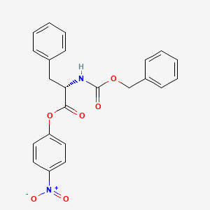 Chemical structure of Z-Phe-ONp