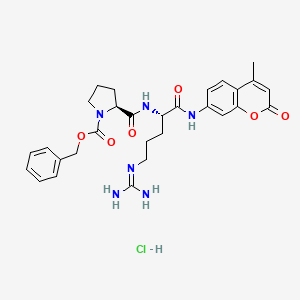 Chemical structure of Z-Pro-Arg-AMC · HCl
