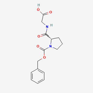 Chemical structure of Z-Pro-Gly-OH