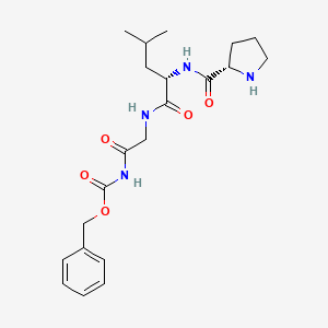 Chemical structure of Z-Pro-Leu-Gly-NH₂