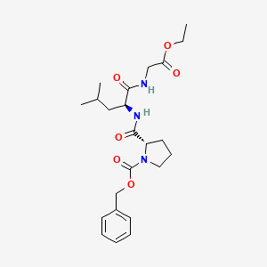 Chemical structure of Z-Pro-Leu-Gly-OEt