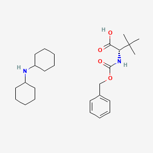 Chemical structure of Z-tBu-Gly-OH · DCHA
