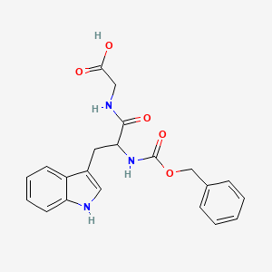 Chemical structure of Z-Trp-Gly-OH