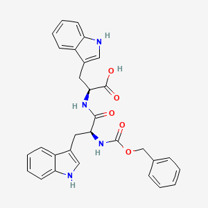 Chemical structure of Z-Trp-Trp-OH