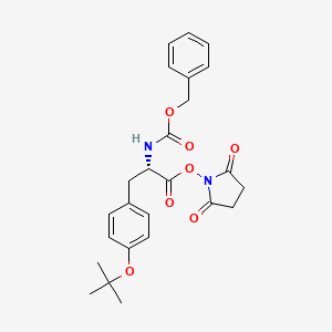Chemical structure of Z-Tyr(tBu)-OSu