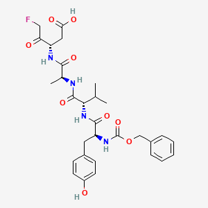 Chemical structure of Z-Tyr-Val-Ala-DL-Asp-fluoromethylketone