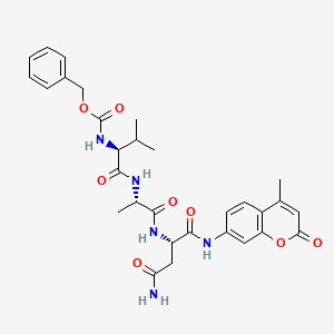 Chemical structure of Z-Val-Ala-Asn-AMC