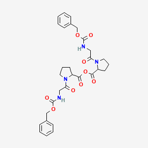 Chemical structure of Z-Val-Ala-Asp-AMC