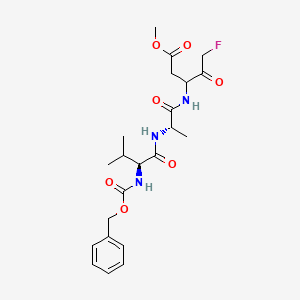 Chemical structure of Z-Val-Ala-DL-Asp(OMe)-fluoromethylketone