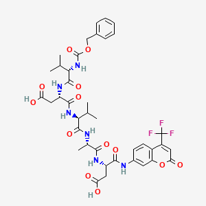 Chemical structure of Z-Val-Asp-Val-Ala-Asp-AFC